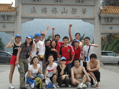 游北江觀奧運，億維員工清遠行